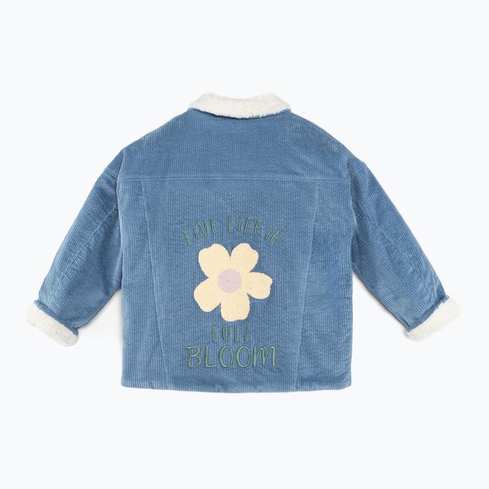 Gyermek kabát KID STORY Teddy air blue flowers 4