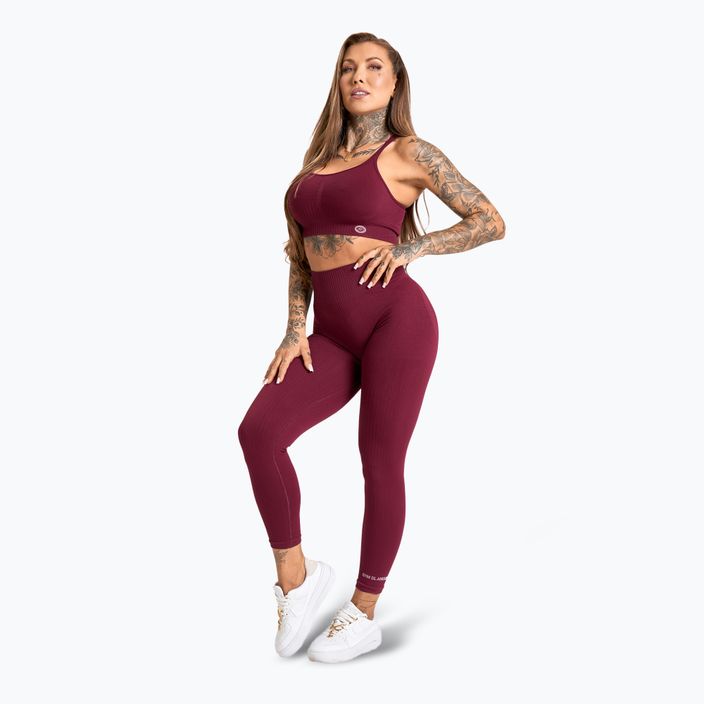 Gym Glamour Push Up 2.0 merlot edzőmelltartó 2