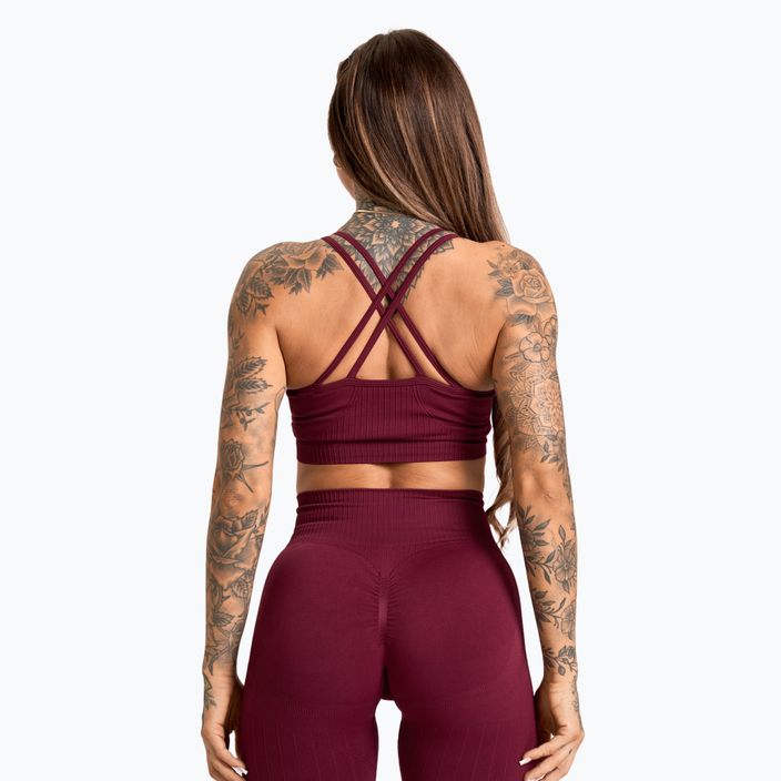 Gym Glamour Push Up 2.0 merlot edzőmelltartó 3