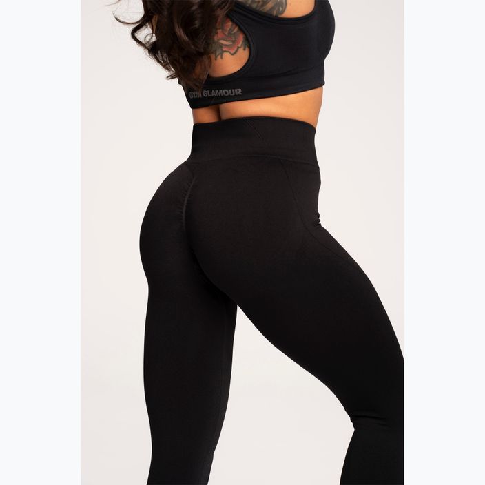 Női leggings Gym Glamour Basic Scrunch fekete 6