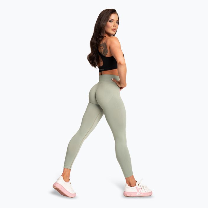 Női leggings Gym Glamour Basic Scrunch zöld 3