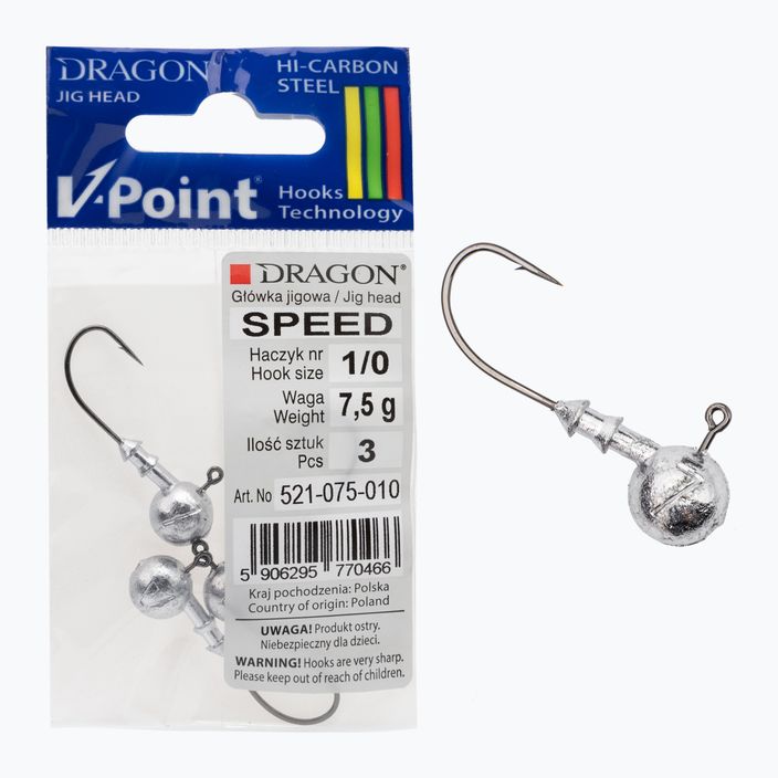 Dragon V-Point Speed jig fej 7.5g 3db fekete PDF-521-075-010