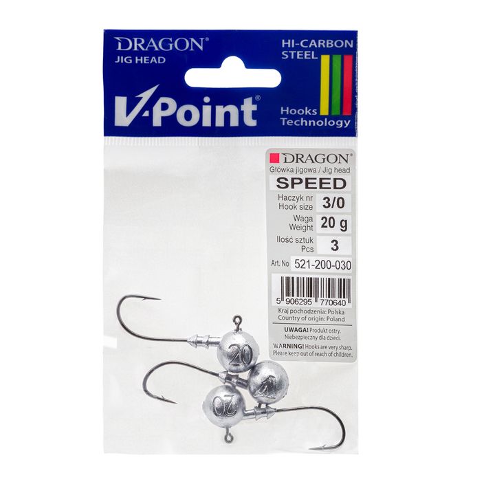 Dragon V-Point Speed 20g 3db jigfej fekete PDF-521-200-030 2