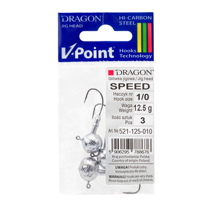Dragon V-Point Speed jigfej 12.5g 3db fekete PDF-521-125-010 2