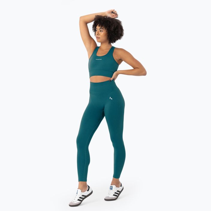 Női edzőfelső Carpatree Blaze Seamless Sleeveless mély óceán kék 2