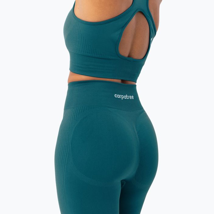 Női edzőfelső Carpatree Blaze Seamless Sleeveless mély óceán kék 5