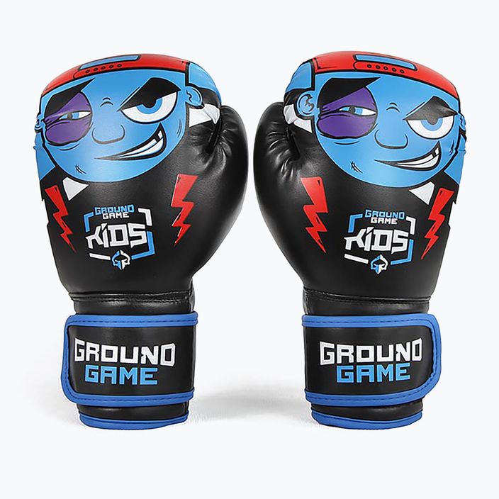 Ground Game Prodigy gyermek bokszkesztyű fekete és kék 6