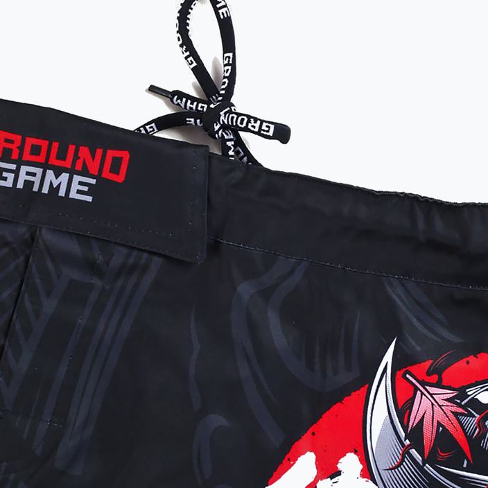 Ground Game MMA Samurai 2.0 férfi edzőnadrág fekete/piros 5