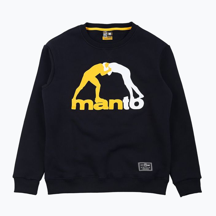 MANTO Classic 20 férfi pulóver fekete MNB436