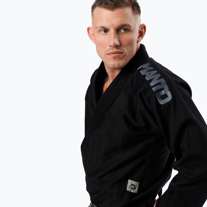 GI férfi brazil jiu-jitsu MANTO X5 BJJ Blackout fekete 6