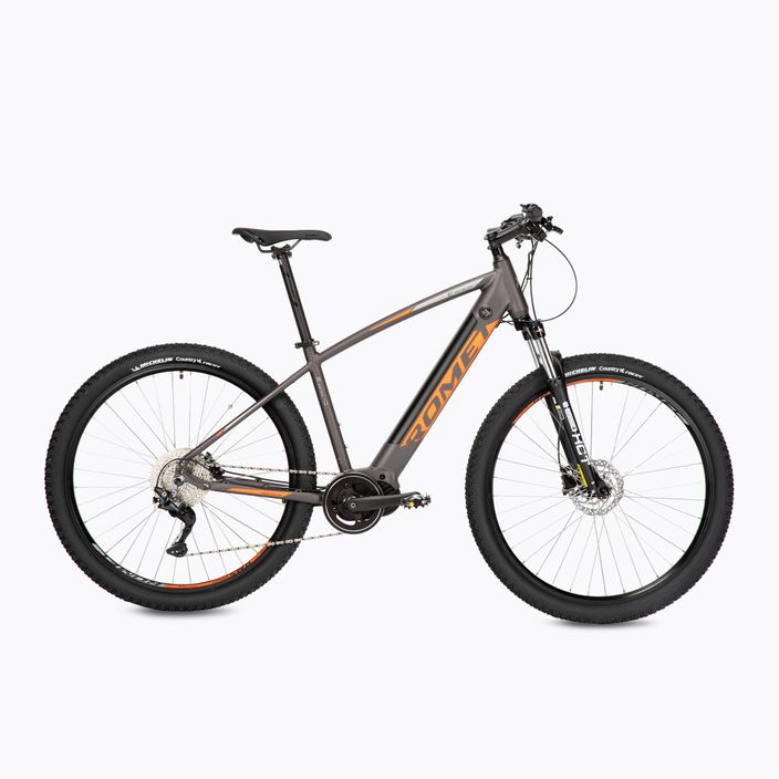 Romet e-Rambler E9.0 elektromos kerékpár szürke-narancs 2229701