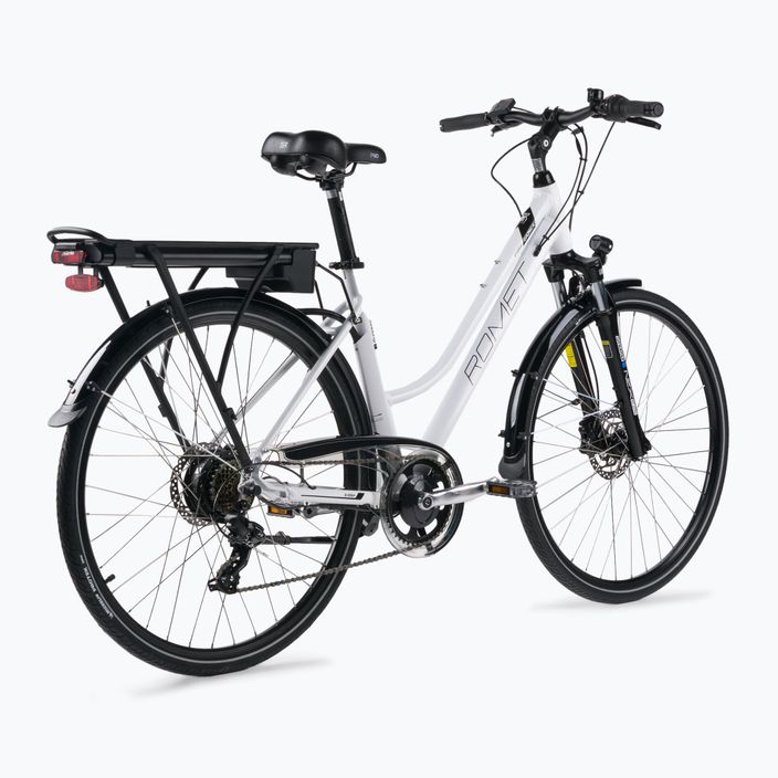 Női elektromos kerékpár Romet Gazela RM 1 fehér és fekete R22B-ELE-28-20-P-672 3