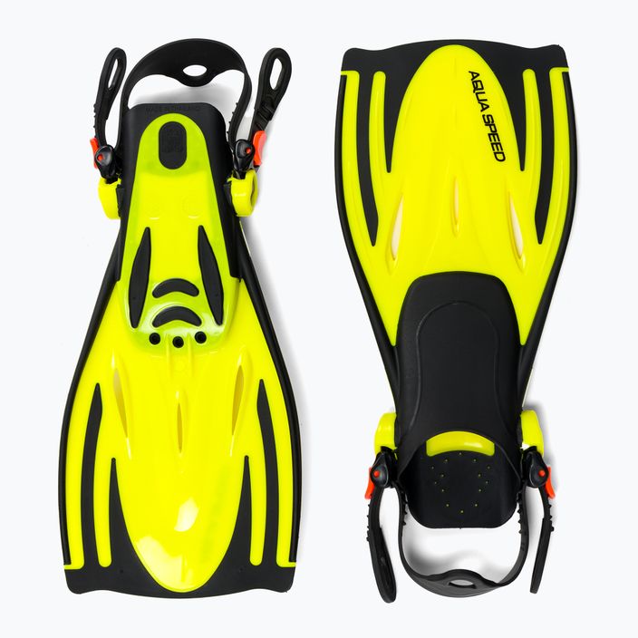 AQUA-SPEED Wombat Kid snorkeling flippers sárga 528 2