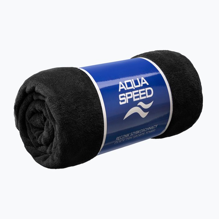 Gyorsan száradó törölköző AQUA-SPEED Dry Soft czarny 2