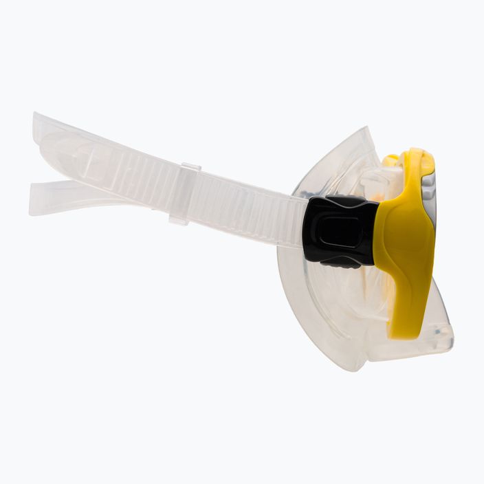 AQUA-SPEED Aura + Evo maszk + snorkel baby szett sárga 605 3