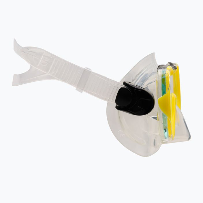 AQUA-SPEED gyermek búvárszett Enzo + Evo maszk + snorkel sárga 604 3