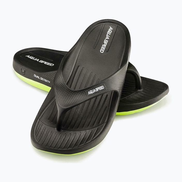 férfi flip flope AQUA-SPEED Alcano czarne/zielone 9