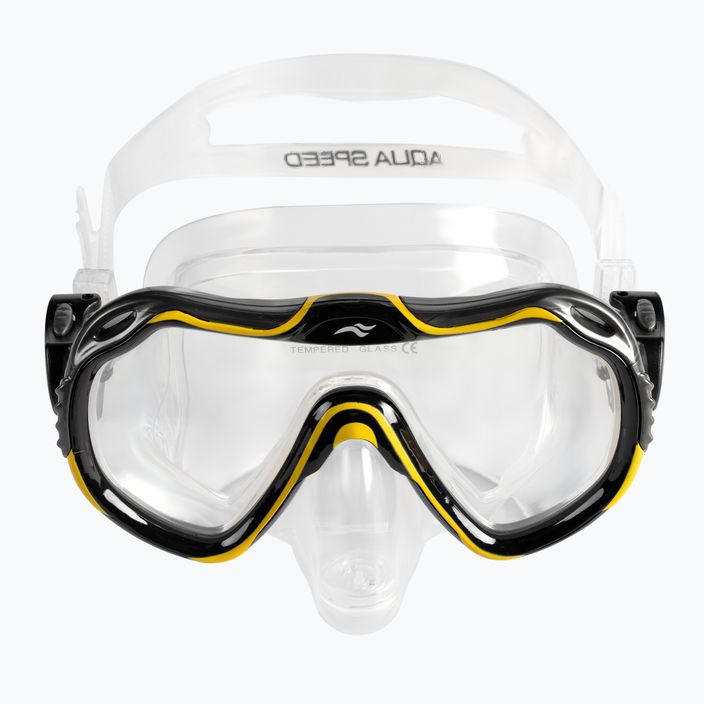 AQUA-SPEED Java + Elba maszk + snorkel búvárszett sárga 8206 3