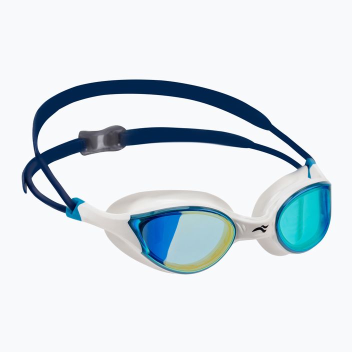 AQUA-SPEED úszószemüveg Vortex Mirror fehér-kék 8882