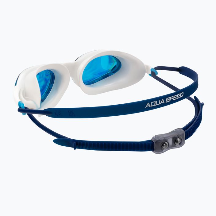 AQUA-SPEED úszószemüveg Vortex Mirror fehér-kék 8882 5