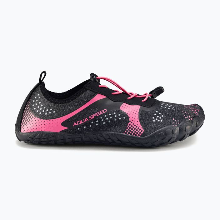 Női vízi cipő AQUA-SPEED Nautilus fekete-rózsaszín 637 10