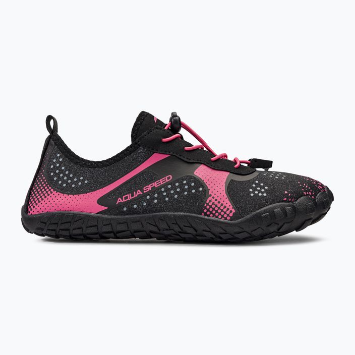 Női vízi cipő AQUA-SPEED Nautilus fekete-rózsaszín 637 2