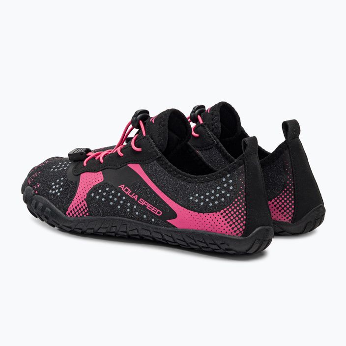 Női vízi cipő AQUA-SPEED Nautilus fekete-rózsaszín 637 3