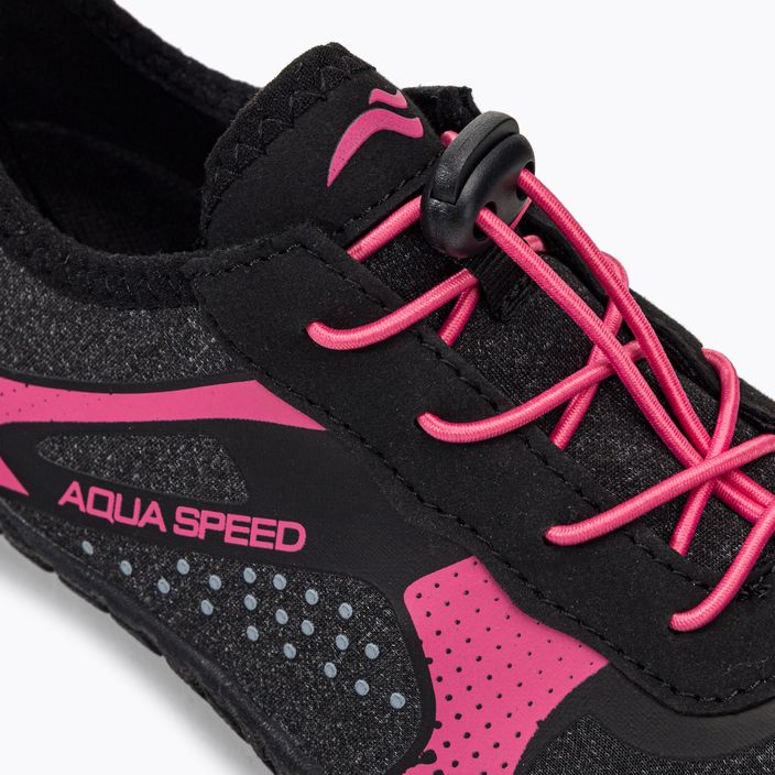 Női vízi cipő AQUA-SPEED Nautilus fekete-rózsaszín 637 8