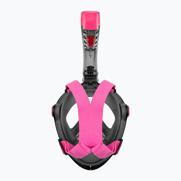 AQUA-SPEED Spectra 2.0 teljes arcú maszk snorkelinghez fekete/rózsaszín 3