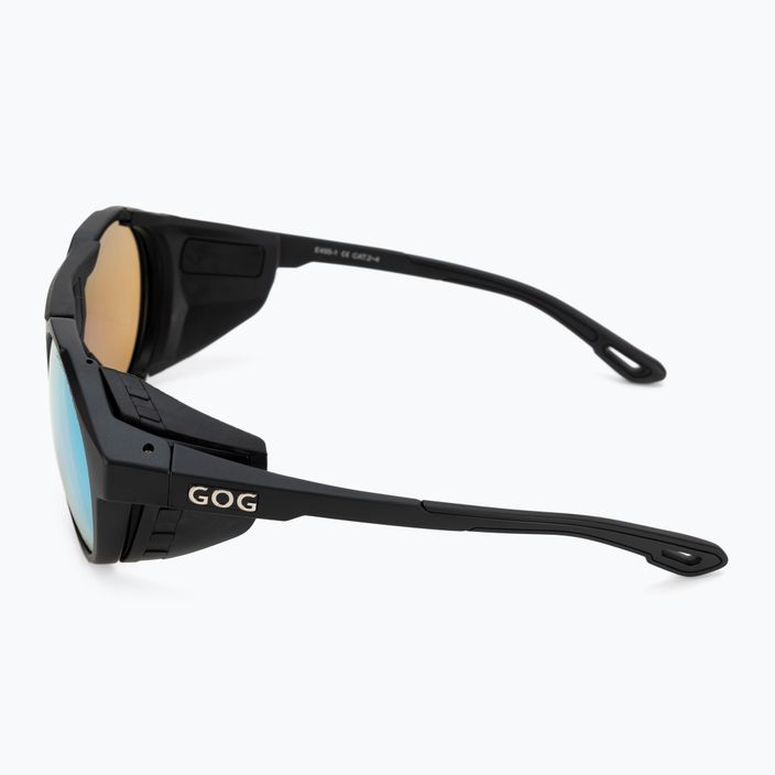 GOG Manaslu matt fekete / polikromatikus kék napszemüveg E495-1 4