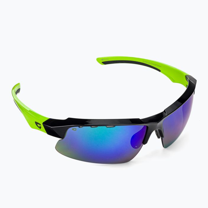 GOG kerékpáros szemüveg Faun fekete / zöld / többszínű zöld E579-3 2
