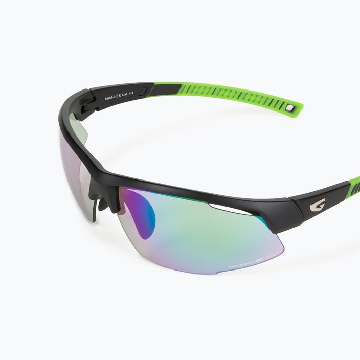 GOG Falcon C kerékpáros szemüveg fekete/zöld E668-3 5