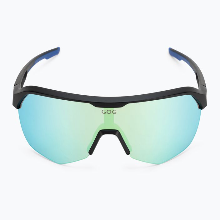 GOG Perseus matt fekete/kék/kék/zöld kerékpáros szemüveg E501-4 3