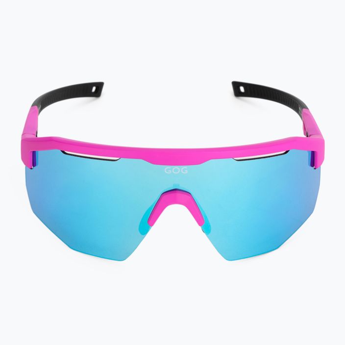 GOG kerékpáros szemüveg Argo matt neon rózsaszín/fekete/fehér-kék E506-2 4