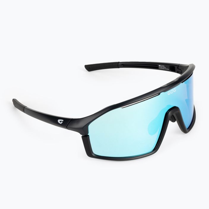 GOG kerékpáros szemüveg Odyss matt tengerészkék / fekete / többszínű fehér-kék E605-3 2