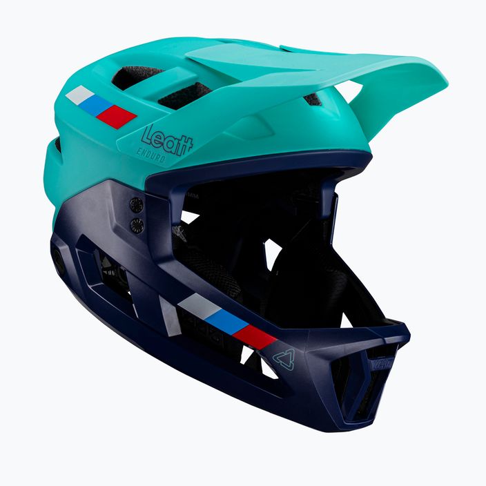 Leatt MTB Enduro 2.0 V24 Jr gyermek kerékpáros sisak aqua színben