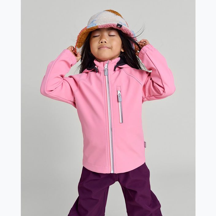 Reima gyermek softshell dzseki Vantti naplemente rózsaszínű 7