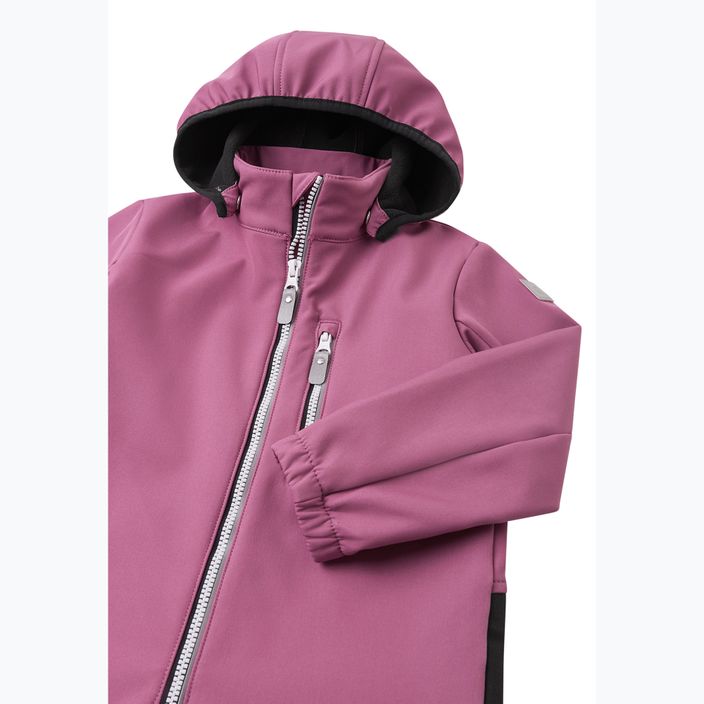 Reima Nurmes piros lila gyermek softshell ruha 4