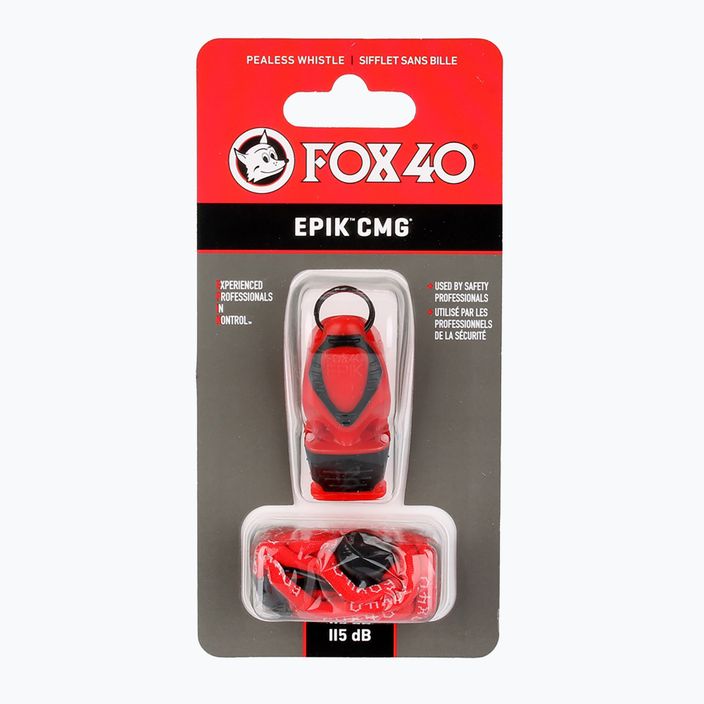 Síp zsinórral Fox 40 Epik CMG piros 4