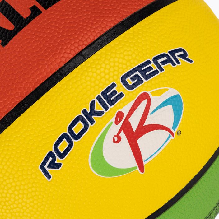 Spalding Rookie Gear Leather többszínű kosárlabda 5. méret 3