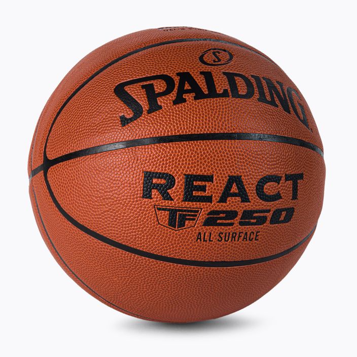 Spalding kosárlabda TF-250 React Logo FIBA narancssárga 76967Z