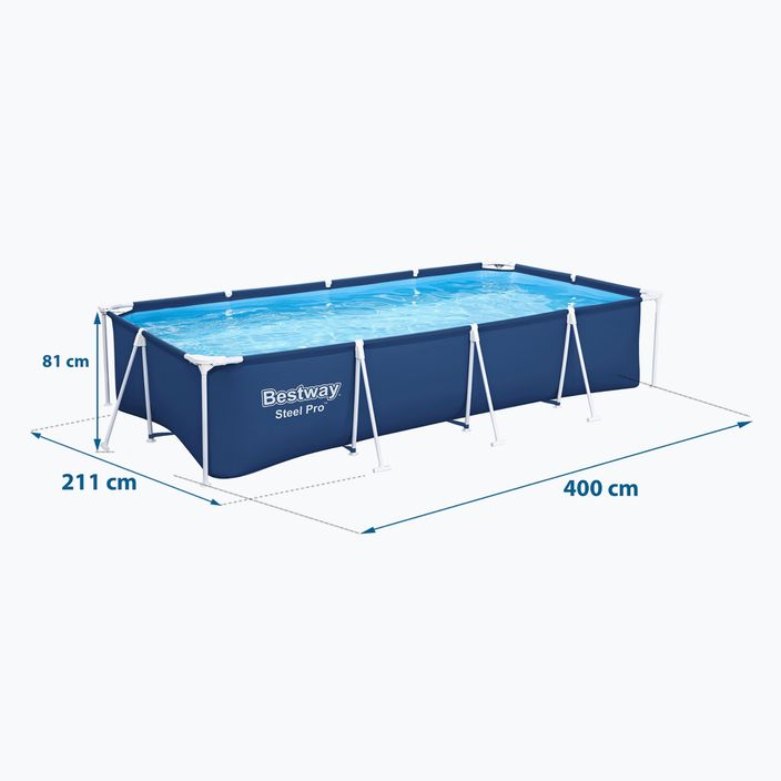 Bestway Steel Pro Pool 400 cm kék 4