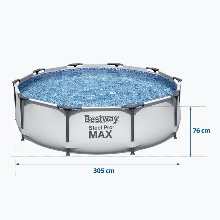 Bestway Steel Pro Max medence 305 x 76 cm szürke 4