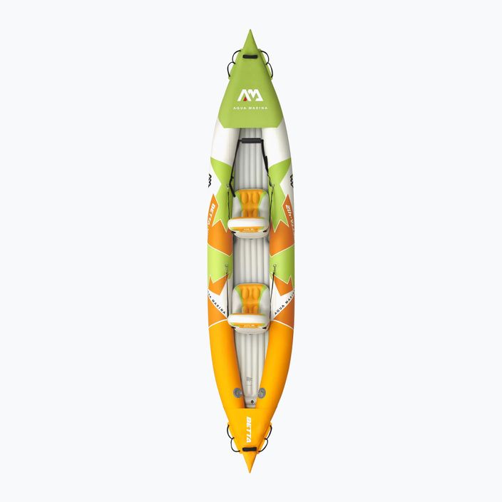 Aqua Marina Betta-412 rekreációs narancssárga 2 személyes 13'6" felfújható kajak 2