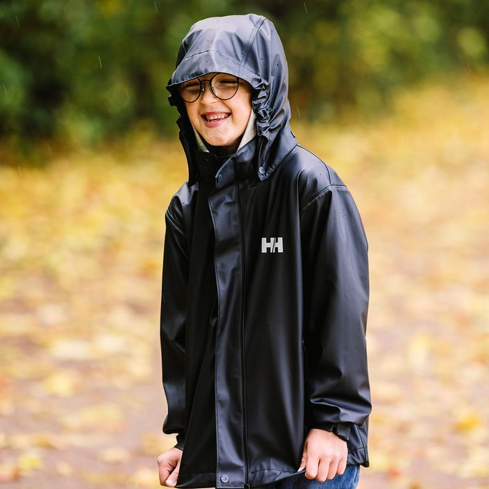 Helly Hansen gyermek vitorlás kabát Moss fekete 8