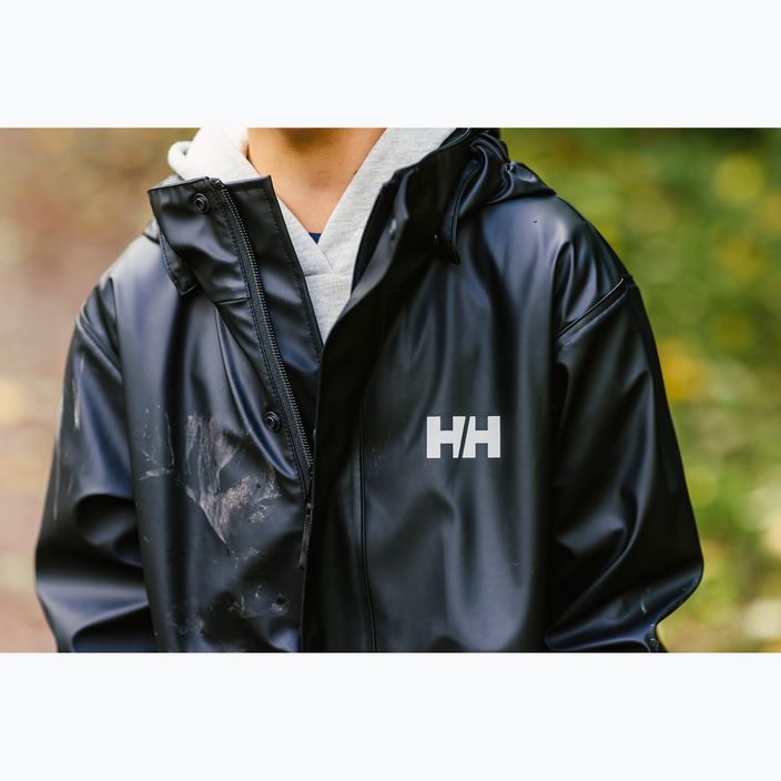 Helly Hansen gyermek vitorlás kabát Moss fekete 14