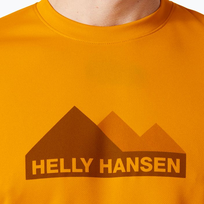 Férfi trekking póló Helly Hansen HH Tech Graphic 328 sárga 63088 3