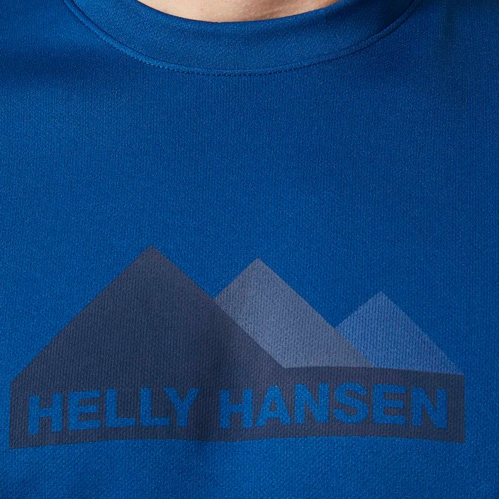 Férfi trekking póló Helly Hansen HH Tech Graphic 606 kék 63088 3
