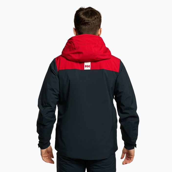 Férfi sí kabát Helly Hansen Alpine Insulated tengerészkék és piros 65874_597 3