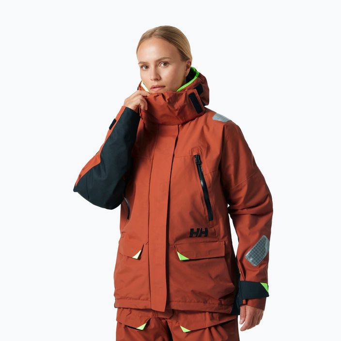 Helly Hansen Skagen Offshore női vitorlás kabát terrakotta színű